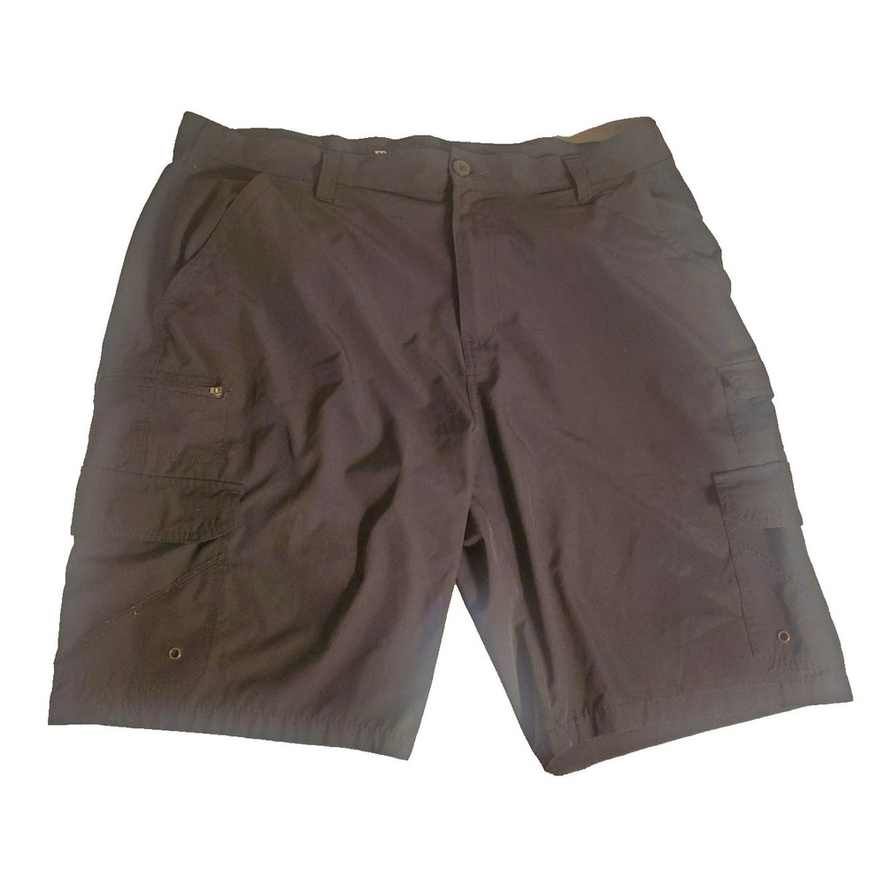Iron Co. Shorts Men's 38 Black Lightweight Cargo Performance‎ Chino Short